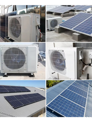 Solar AC Dc Hybrid Inverter Airconditioner voor thuis Koelcapaciteit 9000btu Complete Set