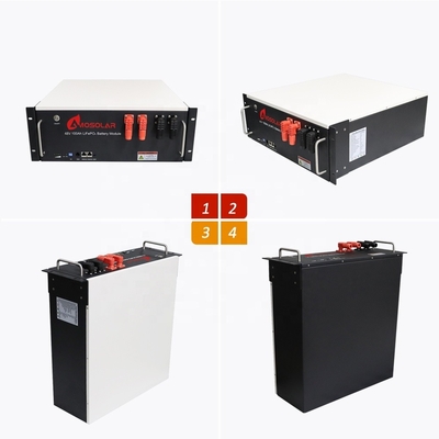 48V/51.2V Amosolar Lithium Ion Batterijen voor zonneopslag 100ah 200ah 10kwh 20kwh