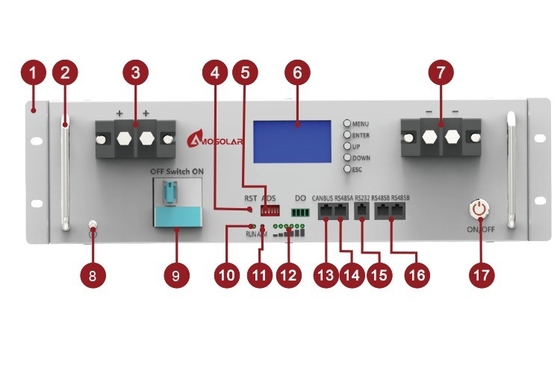 48V 200AH LiFePO4 accu LFP accu 10kwh Power Wall voor off-grid zonnestelsel