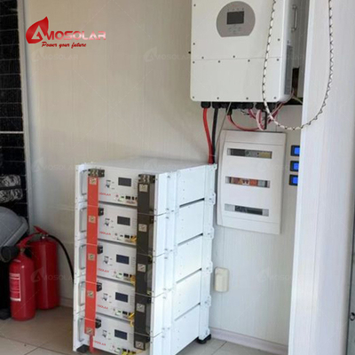 Amosolar Rack gemonteerde 48V 100Ah/200Ah lithiumbatterij voor de prestaties van zonne-PV-systemen