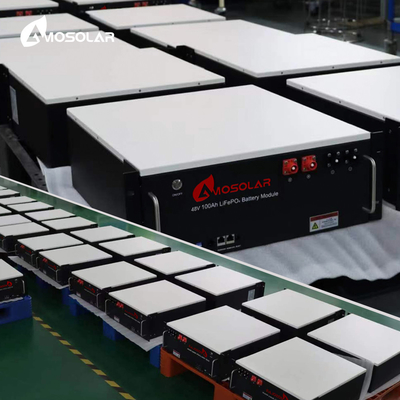 48V/51.2V Amosolar Lithium Ion Batterijen voor zonneopslag 100ah 200ah 10kwh 20kwh