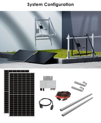MPPT Controller Amosolar 1000W 600W 800W SolarUnit voor thuis op het net Balkon Zonne-PV-systeem Kit