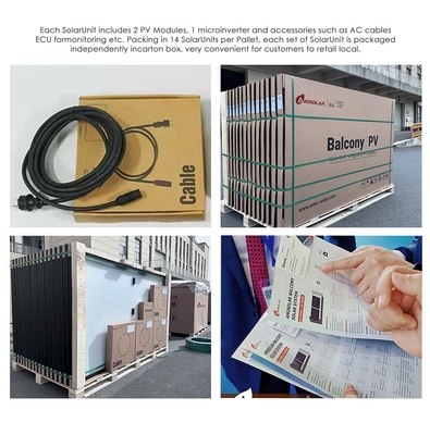 MPPT Controller Amosolar 1000W 600W 800W SolarUnit voor thuis op het net Balkon Zonne-PV-systeem Kit