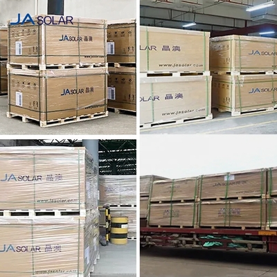 166mmx166mm 144cells JAM72S20 400w 420w 450w 500w 550w 600w 670w Zwart N Type 0BB Zonnepanelen voor thuis