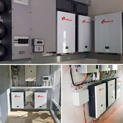 Amosolar 10kwh 5kwh 48v 100ah 200ah Lithium zonnebatterij voor opslag bij kamertemperatuur