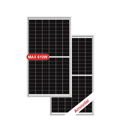Amosolar 600w zonnepanelen met 210*210mm cellen IP68 geclassificeerde aansluiting