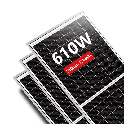 Amosolar 600w zonnepanelen met 210*210mm cellen IP68 geclassificeerde aansluiting
