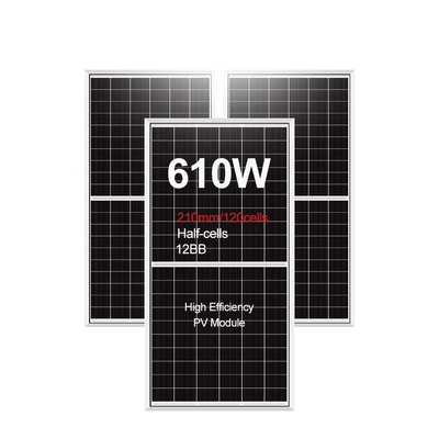 Amosolar hoog energie-efficiëntie zonnepanelen 595w 600w 605w optie van de grond montage