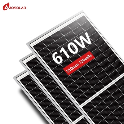 Amosolar hoog energie-efficiëntie zonnepanelen 595w 600w 605w optie van de grond montage