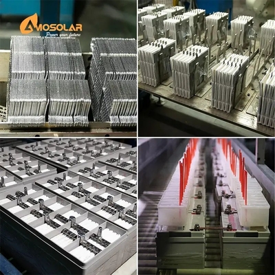 Amosolar 100Ah 200Ah 250Ah 300Ah Deep Cycle Zonnebatterij GEL 12V 24v 100Ah Gesloten gel