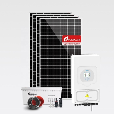 MPPT Controller Amosolar 5kw 10kw Hybride zonnepaneelsysteem met oplaadbare batterij