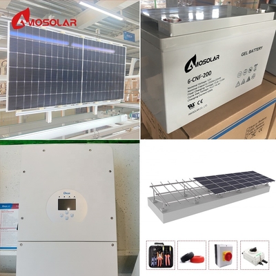 MPPT Controller Amosolar 5kw 10kw Hybride zonnepaneelsysteem met oplaadbare batterij