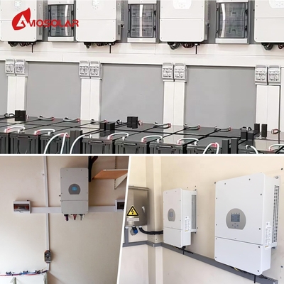 MPPT Controller Amosolar 5kw 10kw Hybride zonnepaneelsysteem met oplaadbare batterij
