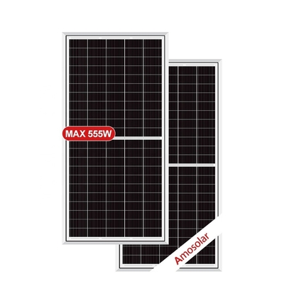 Amosolar Mono 535w-555w zonnepanelen met 182mm PERC halve cellen