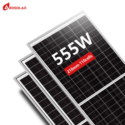 HJT 110cell 535w 540w 545w 550w 555w Zonnepaneel voor huishoudelijke elektriciteit Amosolar Goed