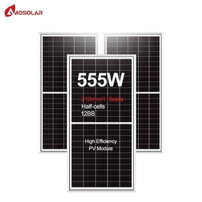 210mm 110 Halve cellen 550w 555w paneel zonne-energie van voor zonne-energiesysteem gegarandeerd