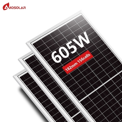 Amosolar halfcellen PERC A-klasse zonnepaneel 590 Watt 595 Watt 600 Watt voor OEM-orders