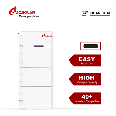 512V lithium-ion batterijpakket met communicatie voor energieopslag 630*185*2000