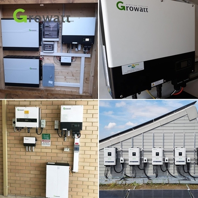 Growatt 3kw 5w 6kw 8kw 10kw 48v Hybride zonne-inverter 5kva 8kva Met MPPT Triple Output Type