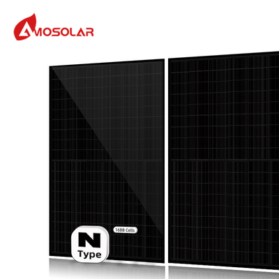 Half Cell Mono 550w 575W 580W 590W N-type zonnepanelen voor dak en IP68 junction box