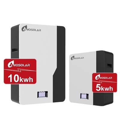 Amosolar 48V/51.2V 100ah 200ah 5kwh 10kwh 2.5kwh Lithium-ionbatterij voor zonneopslag