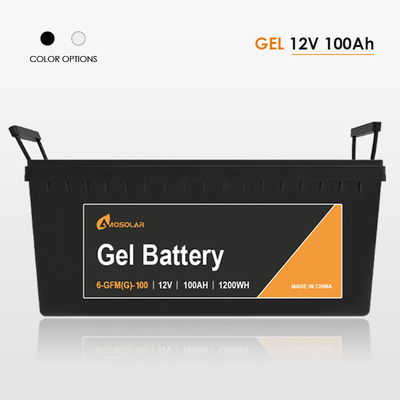 Amosolar gelbatterij 12V 24V 50Ah 100Ah 150Ah 200Ah 250Ah voor zonneopslag