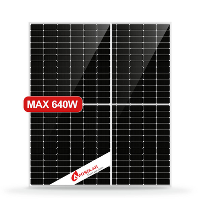 Monokristallijn N-type TOPCON zonnepanelen 610W 620W 630W 640W voor zonne-energiesysteem