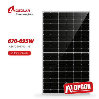Amosolar 210mmx210mm monokristallijn zonnepanelen met N-TYPE cellengrootte A-klasse PV-module
