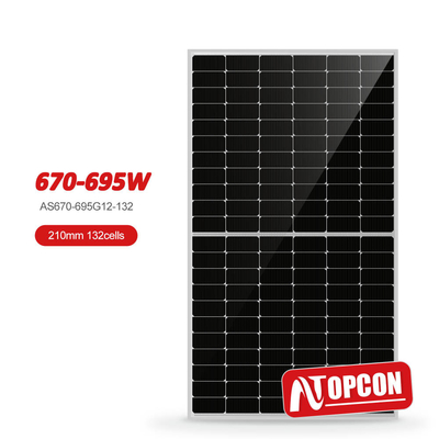 Amosolar 210mm Monocristallijn PV-module 2384*1303*35mm 210*210mm voor Solar Solutions