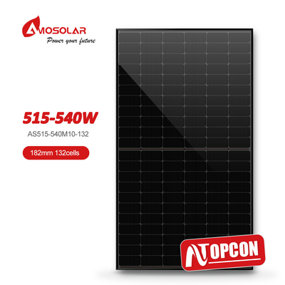 A-klasse zonnepanelen 182 mm Mono-zonne-PV-modules voor huishoudelijke elektriciteit N-TYPE 515W 540W