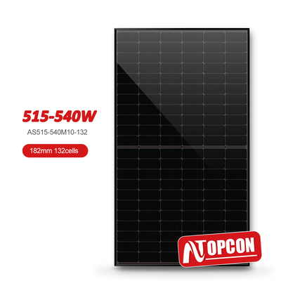 A-klasse zonnepanelen 182 mm Mono-zonne-PV-modules voor huishoudelijke elektriciteit N-TYPE 515W 540W