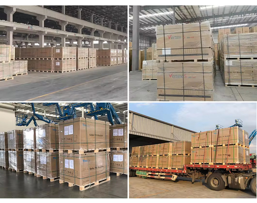 2384x1096x35mm Trina Vertex N Type 580W 590W 600W 650W 670W 700W Bifaciale zonnepanelen