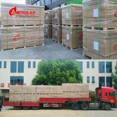 Amosolar Half Cut 144cells 565w 570w 575w 580w 585w 590w Frame Anodisated Aluminium Alloy 30