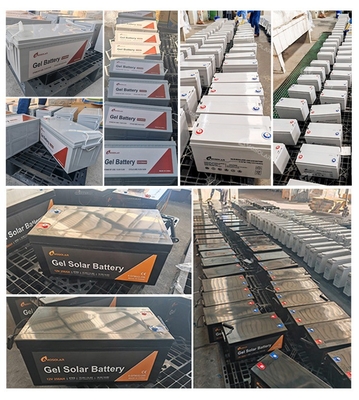 12v 100ah 150ah 200ah 250ah Deep Cycle Solar Gel Battery Betrouwbare energieopslag