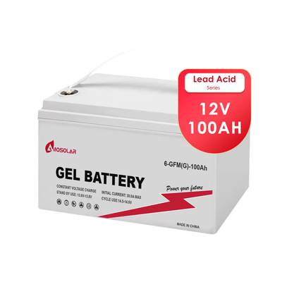 Amosolar zonnebatterij 12V Gel 100Ah 150Ah 200Ah 250Ah voor opslag bij kamertemperatuur