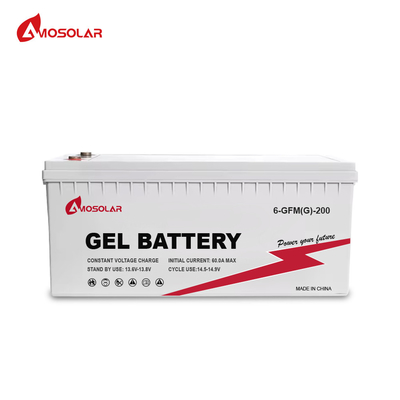 Amosolar gel zonne-opslagbatterij 12V 150Ah 200Ah voor opslag op kamertemperatuur