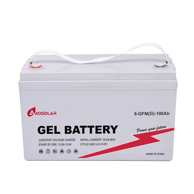 Amosolar 12V 100Ah 200Ah 300Ah 400Ah Gel House-batterij voor buiten het net gelegen containerhuis