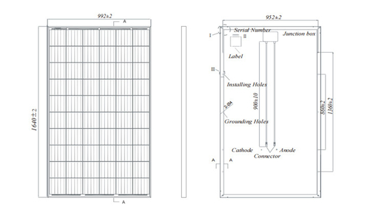 Split Junction Box 10w 20w 70w 40w 50w 60w 100w 150w 290w Zonnepanelen voor thuis