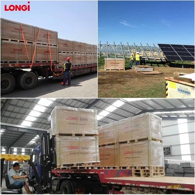 Longi 585W 580W 595W zonnepanelen PV-module met MC4-compatibele aansluiting en 4,0 mm2 kabel