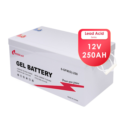 Amosolar EU Stock GEL loodzuurbatterij 12V 100Ah 200Ah 250Ah 300Ah voor elektrische auto's