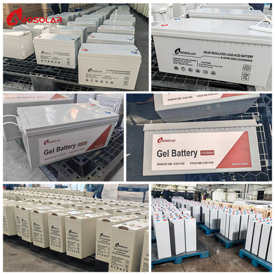 Amosolar EU Stock GEL loodzuurbatterij 12V 100Ah 200Ah 250Ah 300Ah voor elektrische auto's