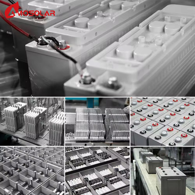 EU-standaard Deep Cycle Power 12V 100Ah 120Ah 200Ah Gelbatterijen Amosolar voor OEM / ODM