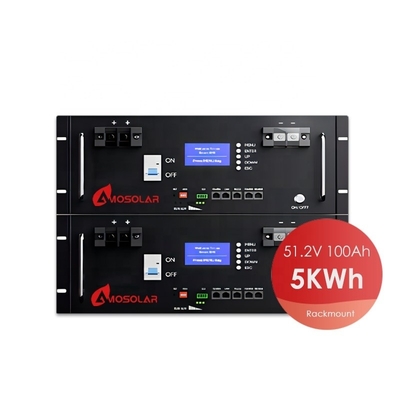 Lifepo4 48V hybride zonne-inverter met 51.2V 100ah 200ah Power Rack gemonteerde batterij