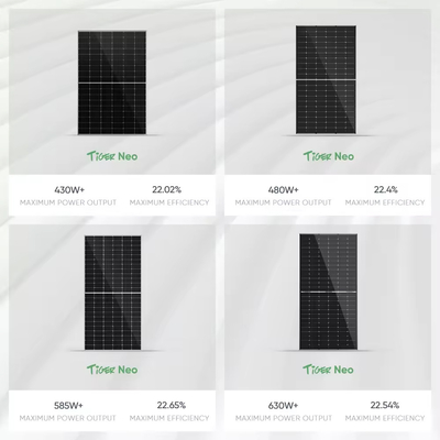 Jinko's 570Watt 575Watt 585Watt 590Watt Monokristallijn Bifacial Solar Panel voor thuis