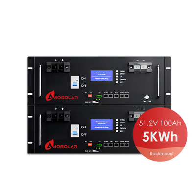 Amosolar 48V 51.2V 100AH 200AH Lithium-Ion-batterij