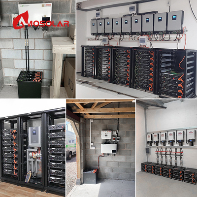 Amosolar 48V 51.2V 100AH 200AH Lithium-Ion-batterij