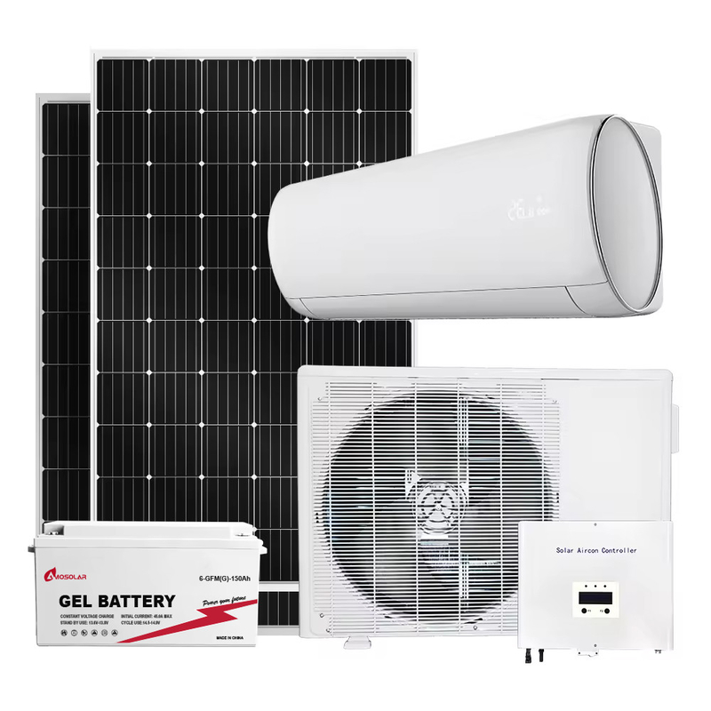 Krachtige en betaalbare zonne-airconditioner AC/DC hybride omvormer inbegrepen voor thuis