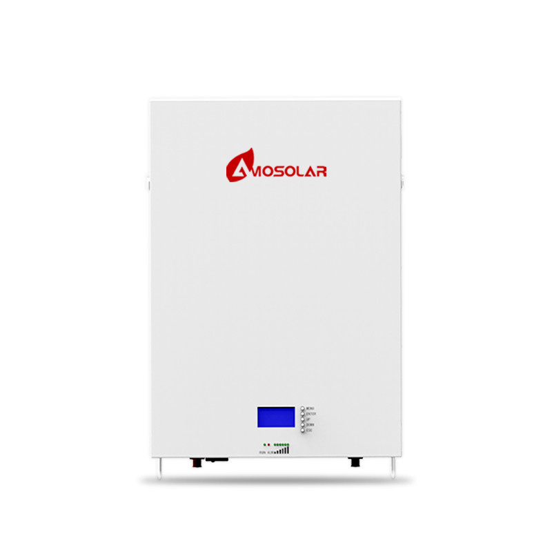 Amosolar 10kwh 5kwh 48v 100ah 200ah Lithium zonnebatterij voor opslag bij kamertemperatuur