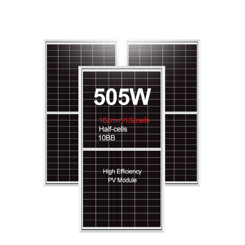 500W zonnepaneel 505W 495W 500W fotovoltaïsche modules met 21,25% efficiëntie en CE goedgekeurd