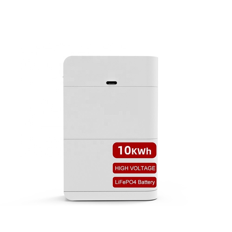 48v 51.2v 10-25kW Hoogspannings-lithiumbatterijstapel voor zonne-energieopslag Aanpasbaar